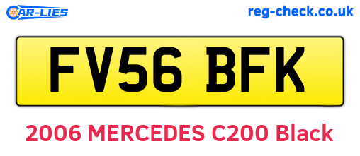 FV56BFK are the vehicle registration plates.