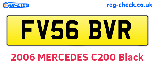 FV56BVR are the vehicle registration plates.