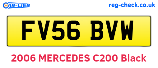 FV56BVW are the vehicle registration plates.