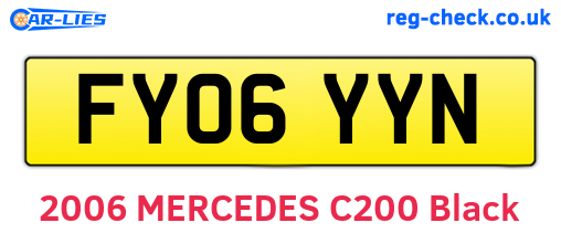 FY06YYN are the vehicle registration plates.