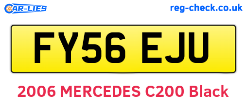 FY56EJU are the vehicle registration plates.
