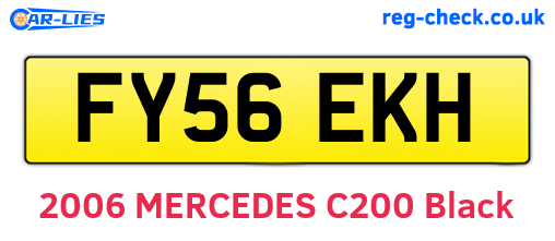 FY56EKH are the vehicle registration plates.
