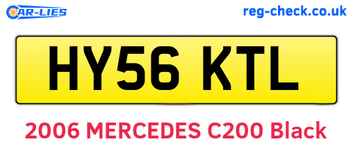 HY56KTL are the vehicle registration plates.