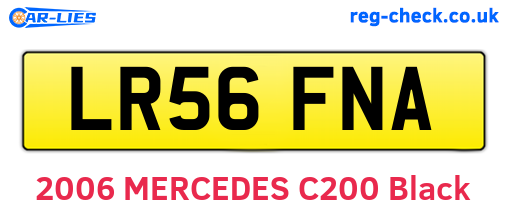 LR56FNA are the vehicle registration plates.
