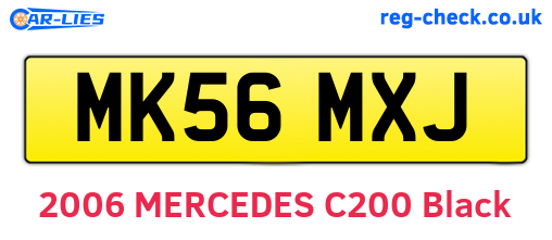 MK56MXJ are the vehicle registration plates.
