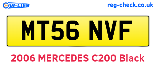 MT56NVF are the vehicle registration plates.
