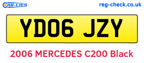 YD06JZY are the vehicle registration plates.