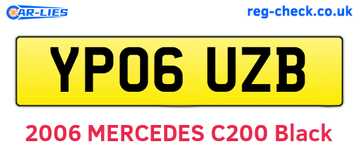 YP06UZB are the vehicle registration plates.