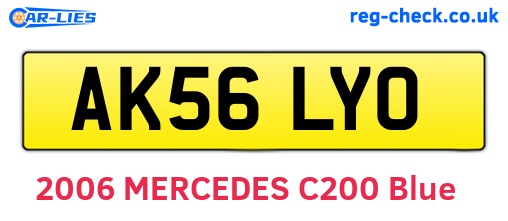 AK56LYO are the vehicle registration plates.