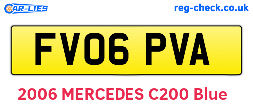 FV06PVA are the vehicle registration plates.