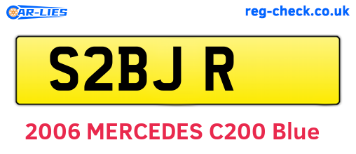 S2BJR are the vehicle registration plates.