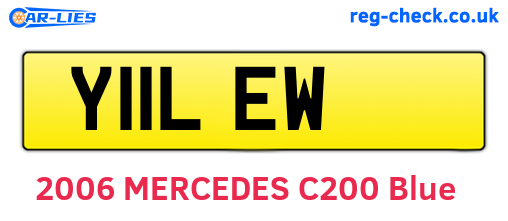 Y11LEW are the vehicle registration plates.