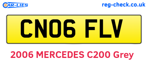 CN06FLV are the vehicle registration plates.