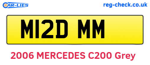 M12DMM are the vehicle registration plates.