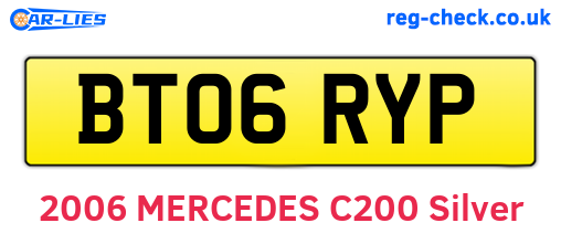 BT06RYP are the vehicle registration plates.