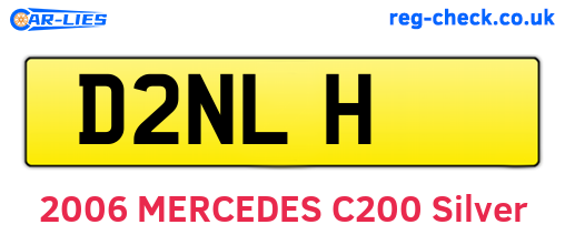 D2NLH are the vehicle registration plates.