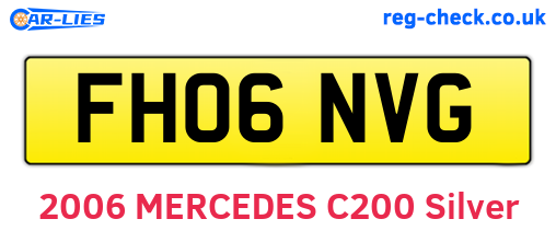 FH06NVG are the vehicle registration plates.