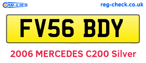 FV56BDY are the vehicle registration plates.
