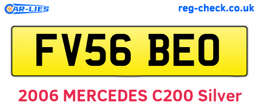 FV56BEO are the vehicle registration plates.