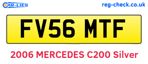 FV56MTF are the vehicle registration plates.