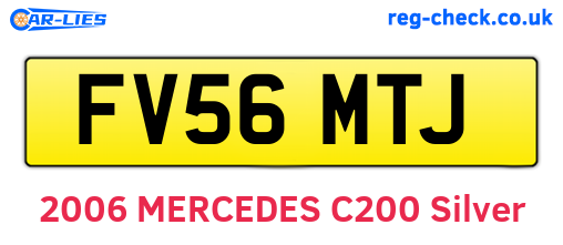 FV56MTJ are the vehicle registration plates.