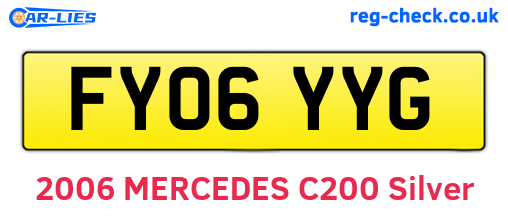 FY06YYG are the vehicle registration plates.