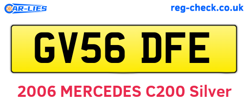 GV56DFE are the vehicle registration plates.