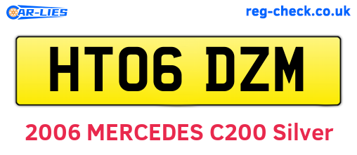HT06DZM are the vehicle registration plates.