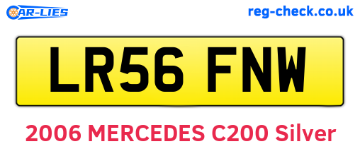 LR56FNW are the vehicle registration plates.