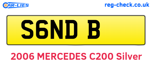 S6NDB are the vehicle registration plates.