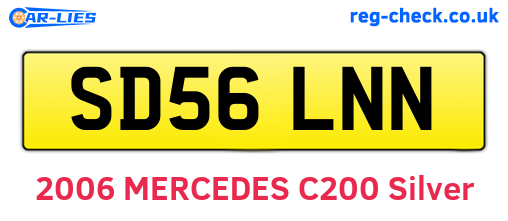 SD56LNN are the vehicle registration plates.