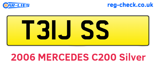 T31JSS are the vehicle registration plates.