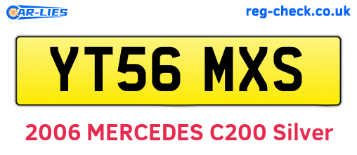 YT56MXS are the vehicle registration plates.