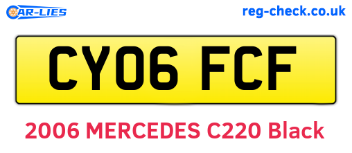 CY06FCF are the vehicle registration plates.