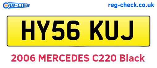 HY56KUJ are the vehicle registration plates.