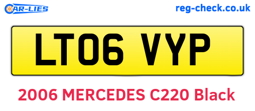 LT06VYP are the vehicle registration plates.