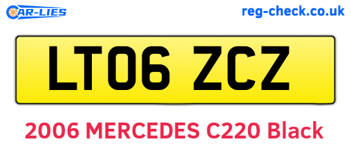 LT06ZCZ are the vehicle registration plates.