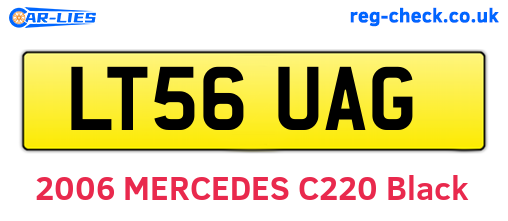 LT56UAG are the vehicle registration plates.