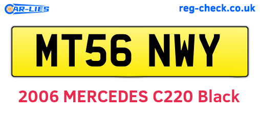 MT56NWY are the vehicle registration plates.