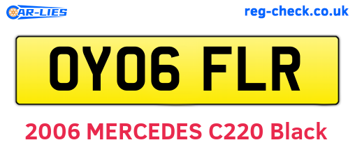 OY06FLR are the vehicle registration plates.