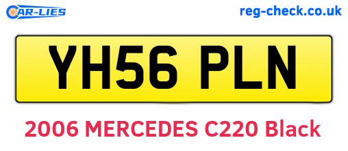 YH56PLN are the vehicle registration plates.