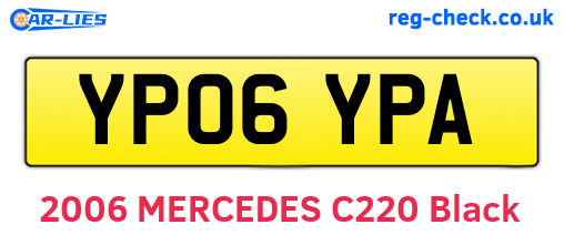 YP06YPA are the vehicle registration plates.