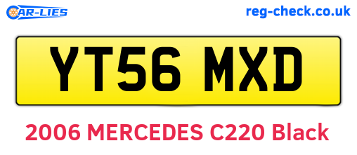 YT56MXD are the vehicle registration plates.