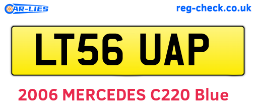 LT56UAP are the vehicle registration plates.
