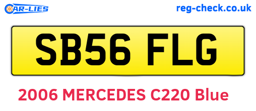 SB56FLG are the vehicle registration plates.