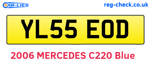 YL55EOD are the vehicle registration plates.