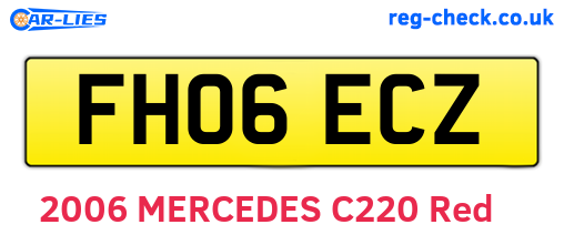 FH06ECZ are the vehicle registration plates.