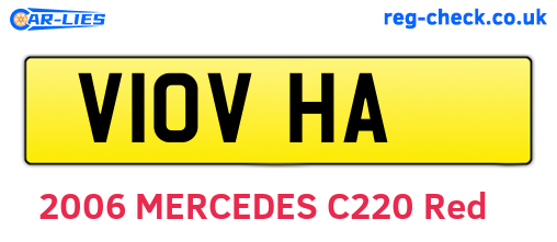 V10VHA are the vehicle registration plates.