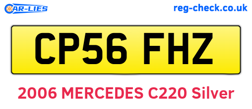 CP56FHZ are the vehicle registration plates.