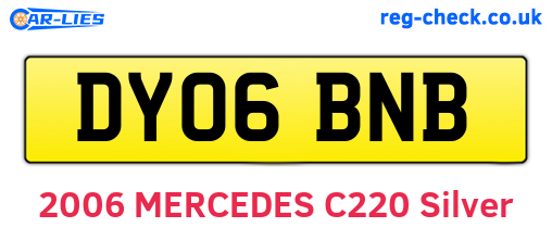 DY06BNB are the vehicle registration plates.